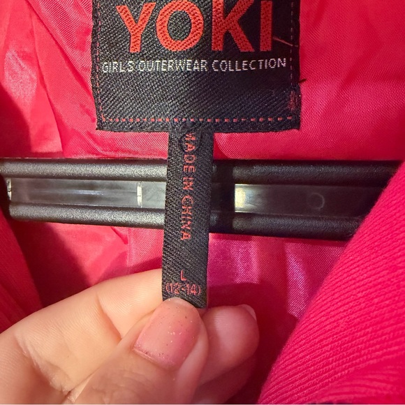 NWT Yoki Vibrant Pink Quilted Jacket - Picture 4 of 6